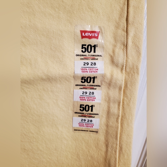 NWT levis cropped pants 29x28 - Picture 3 of 10
